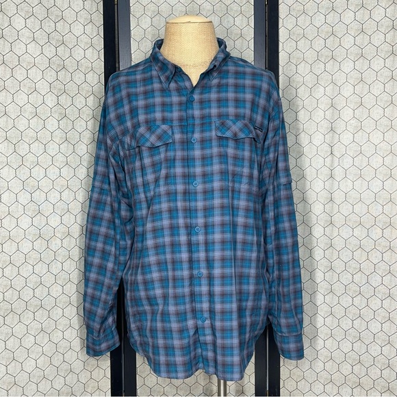 Columbia Omni-Shield Long Sleeve Button Down Shirt - Picture 1 of 9